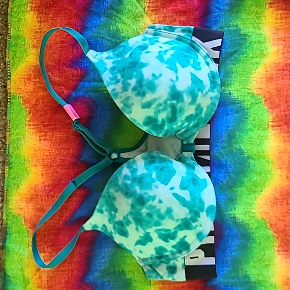 NWT Pink tie Dye bra 34c